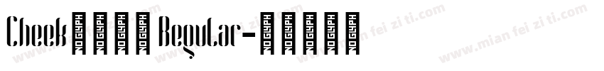Cheekふぉんと Regular字体转换